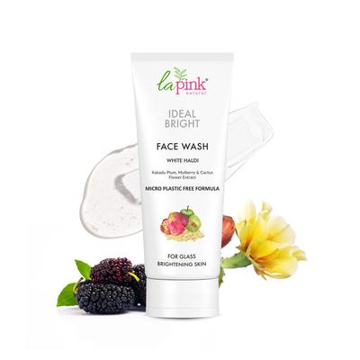 La Pink Ideal Bright Face Wash | Boosts Radiance & Improves Texture | Reduces Pigmentation & Dark Spots | Hydrating, & Soap-Free | With Kakadu Plum