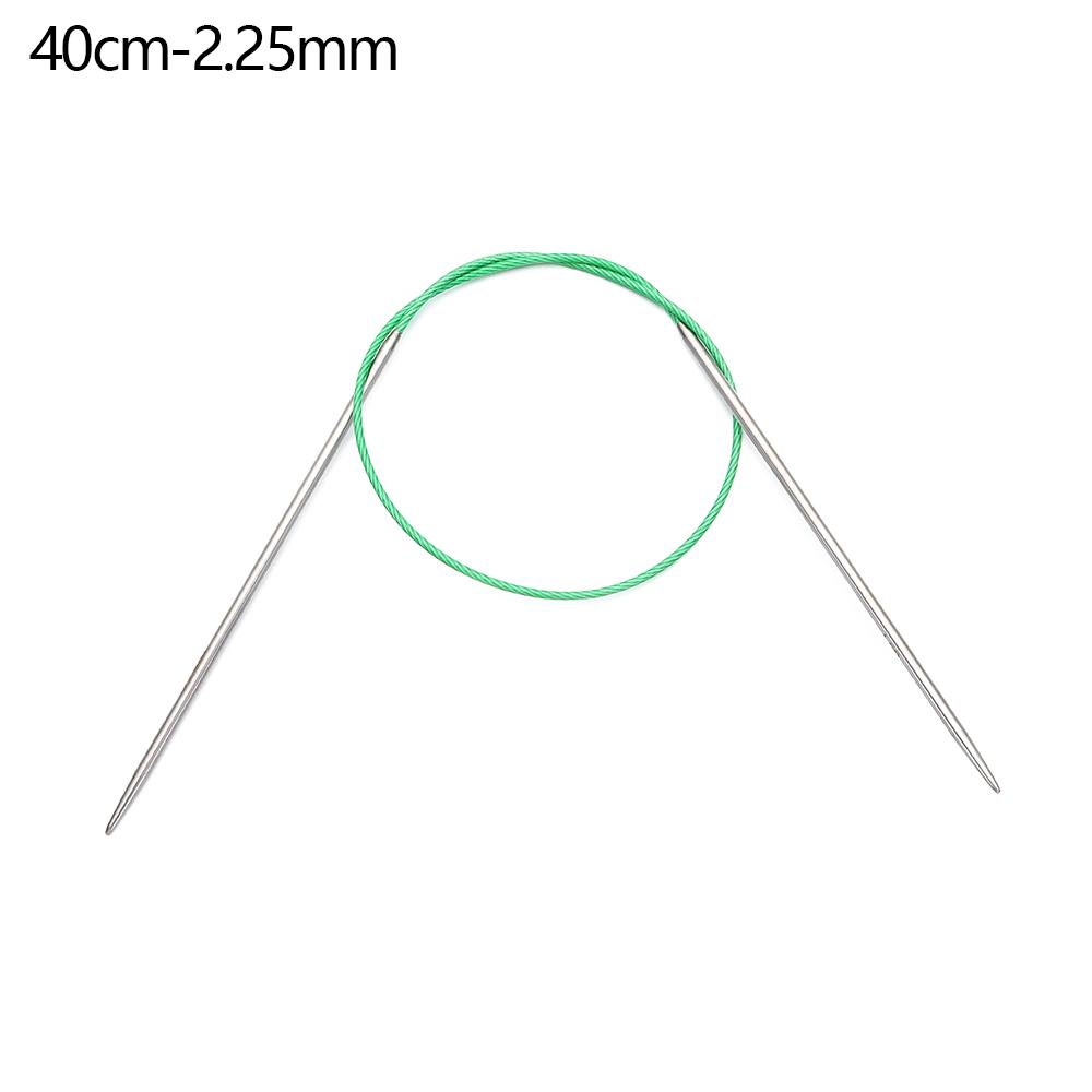 80/100cm Stainless Steel Circular Needle Round Weaving Knitting Needles Handmade Crochet Hook DIY Crafts Household Sewing Pins