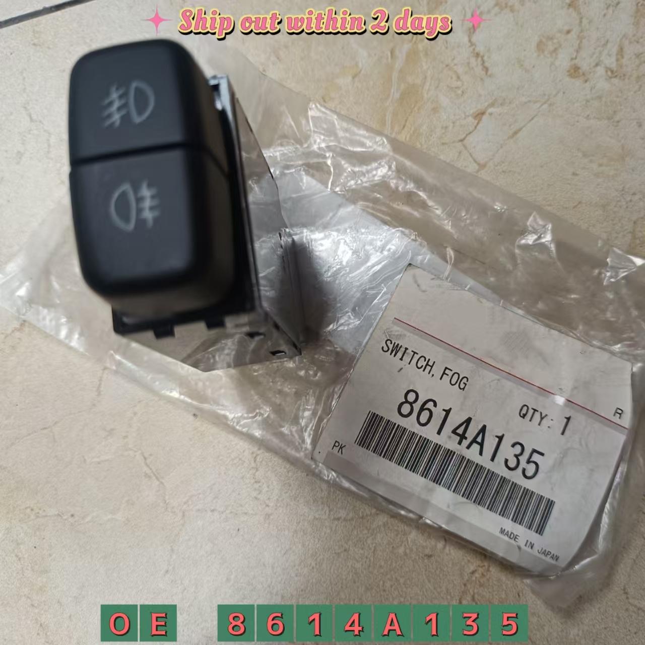 Fog Lamp Front & Rear Fog Button Switch 8614A135 For Mitsubishi Pajero V73 V93 V97 ORIGINAL
