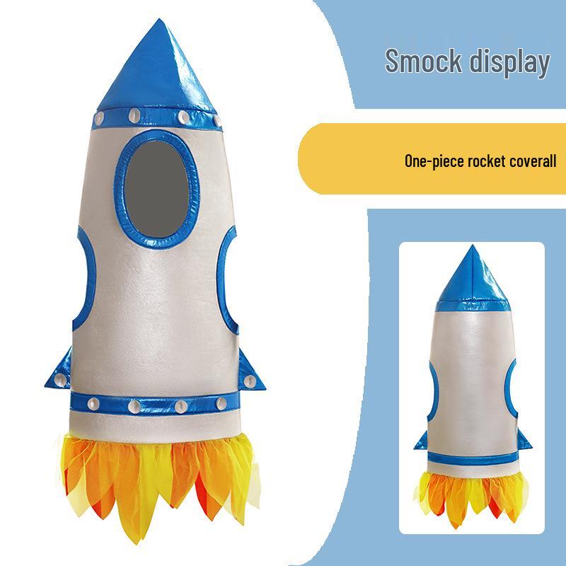 Kids' Astronaut Rocket Space Suit Costume for Sports Day and Performances