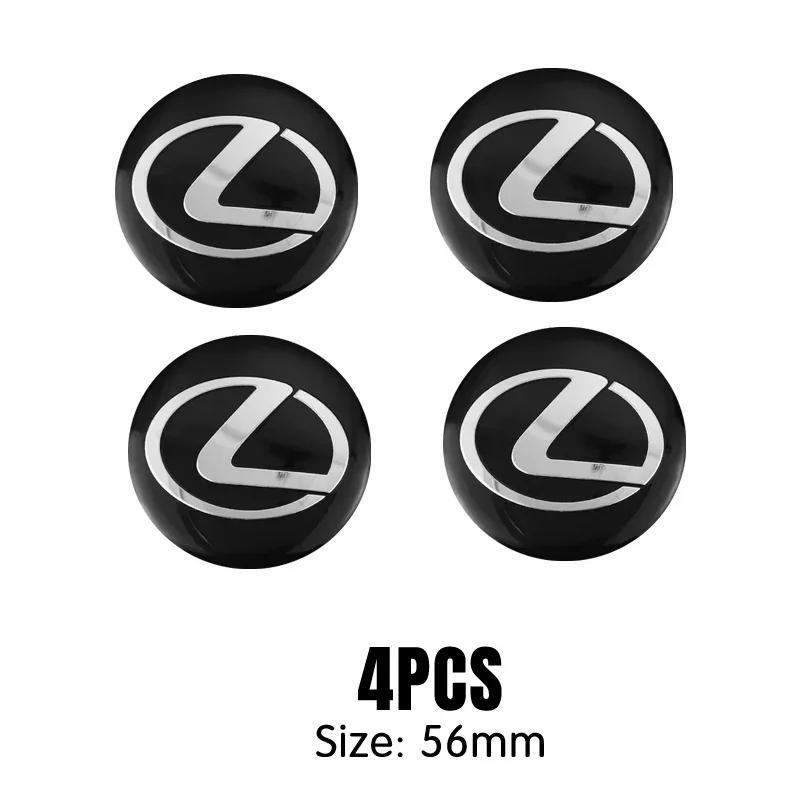4pcs 56/60mm Wheel Hub Center Caps For Lexus ES RX NX LS UX LM LX GX LC RZ IS CT GS RC HS SC TX LBX IS300 RX3 Auto Accessories