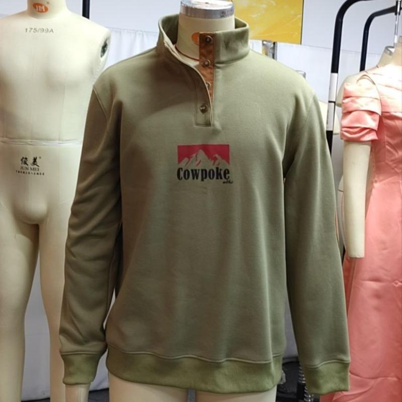 Men's outdoor casual stand collar pullover long sleeve sweatshirt