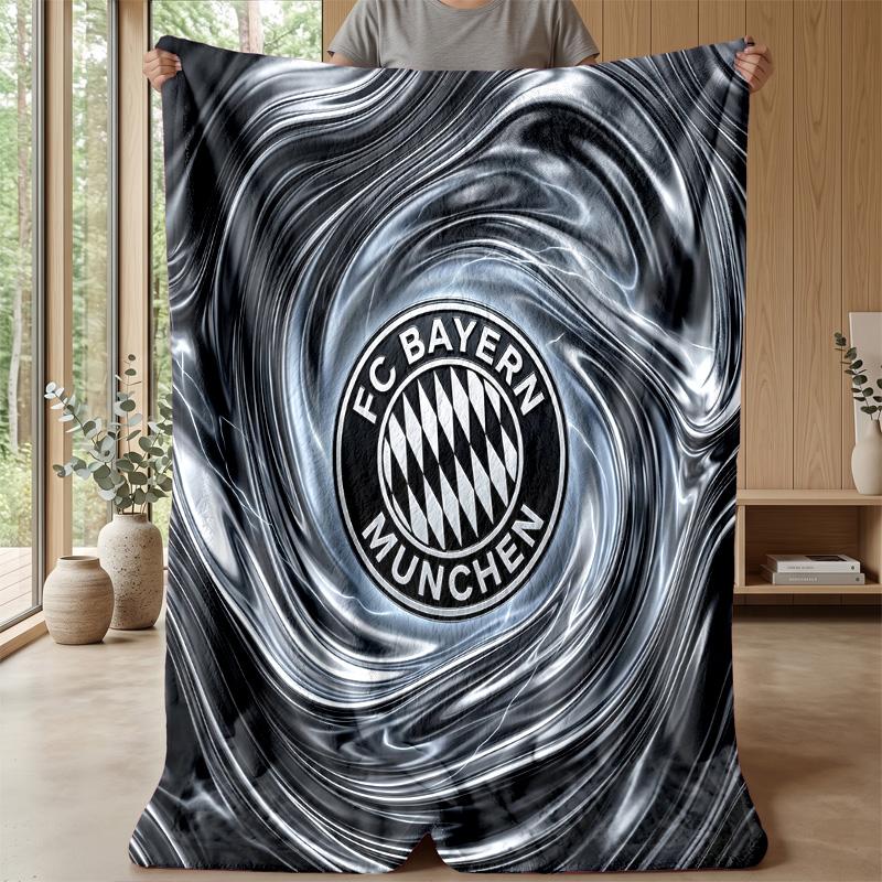 Couverture Thème Bayern Munich Couverture Douce en Flanelle Couverture Pelucheuse Couverture Confortable pour Canapé Lit pour Décoration Intérieure
