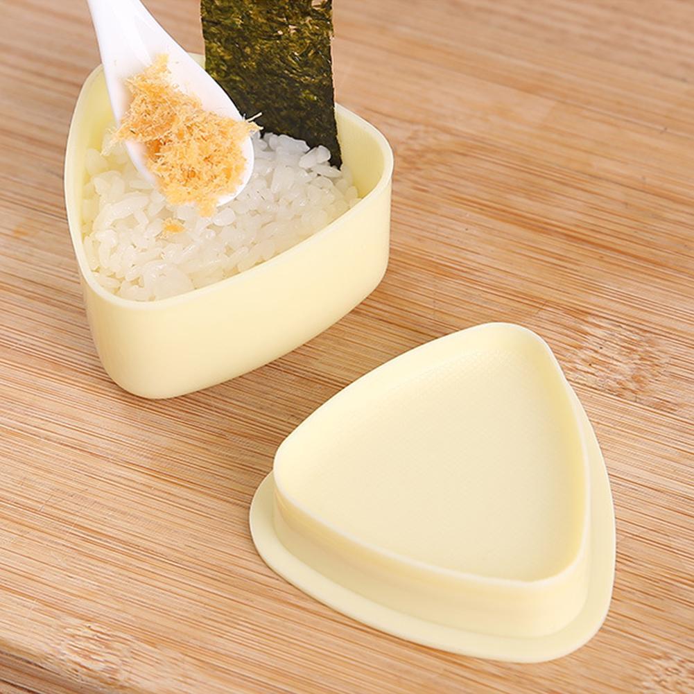 3pcs DIY  Kitchen Sushi Mold Onigiri Rice Ball Food Press Triangular Sushi Maker Mold Home Bento Accessories Tools