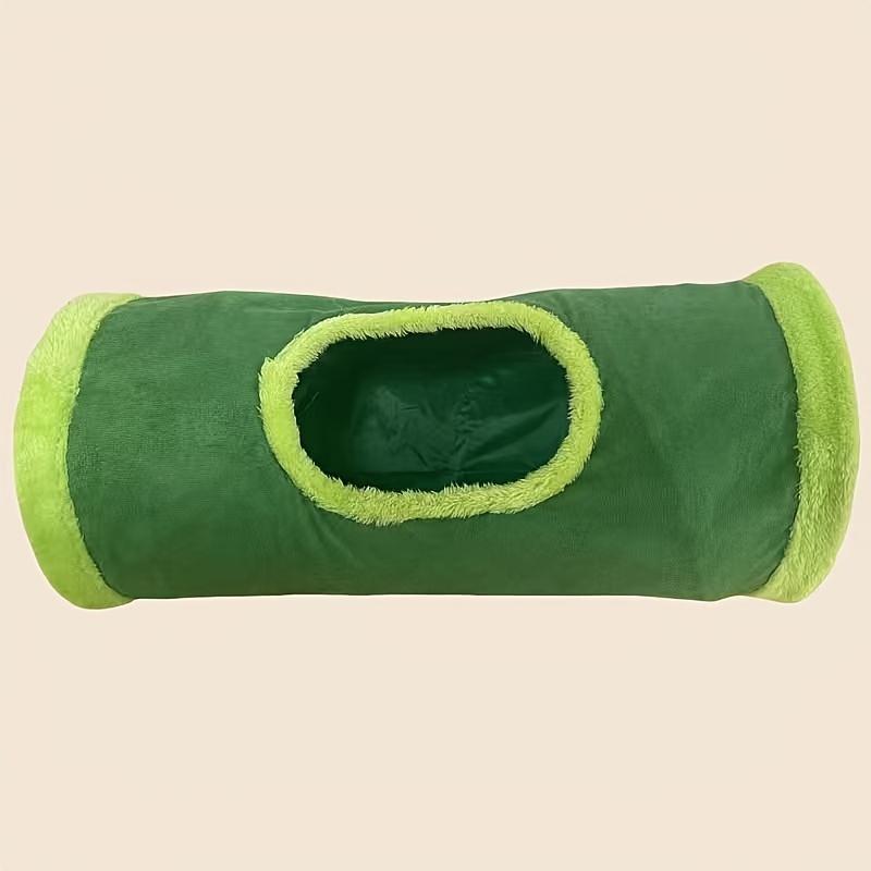 Foldable Velvet Cat Tunnel with Fun Ball Holes, Suitable for Small Pets Cat Tunnel