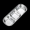 Korean Style Stainless Steel 3-Compartment Sauce Dish