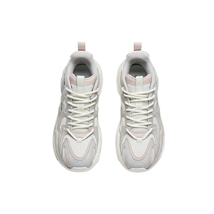 ANTA Chunky Sneakers Women's Low top Ivory White/Shade 1 Gray/Lotus Gray 122018882-5
