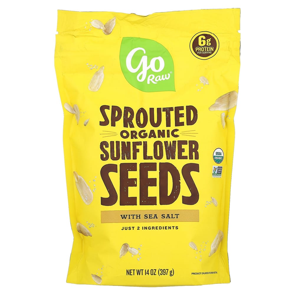 Go Raw Sprouted Sunflower Seeds with Sea Salt 397g (14oz) 397g - 1 ea
