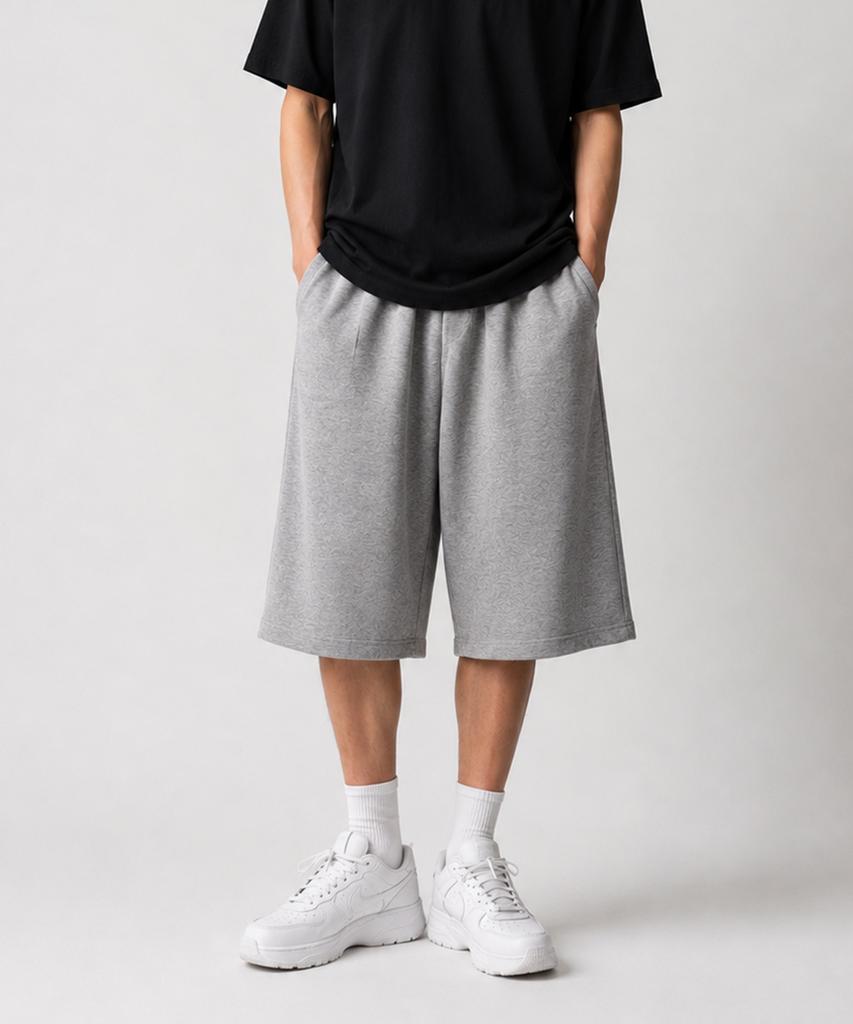 ADERNM Loose Flow Bermuda Pants Gray