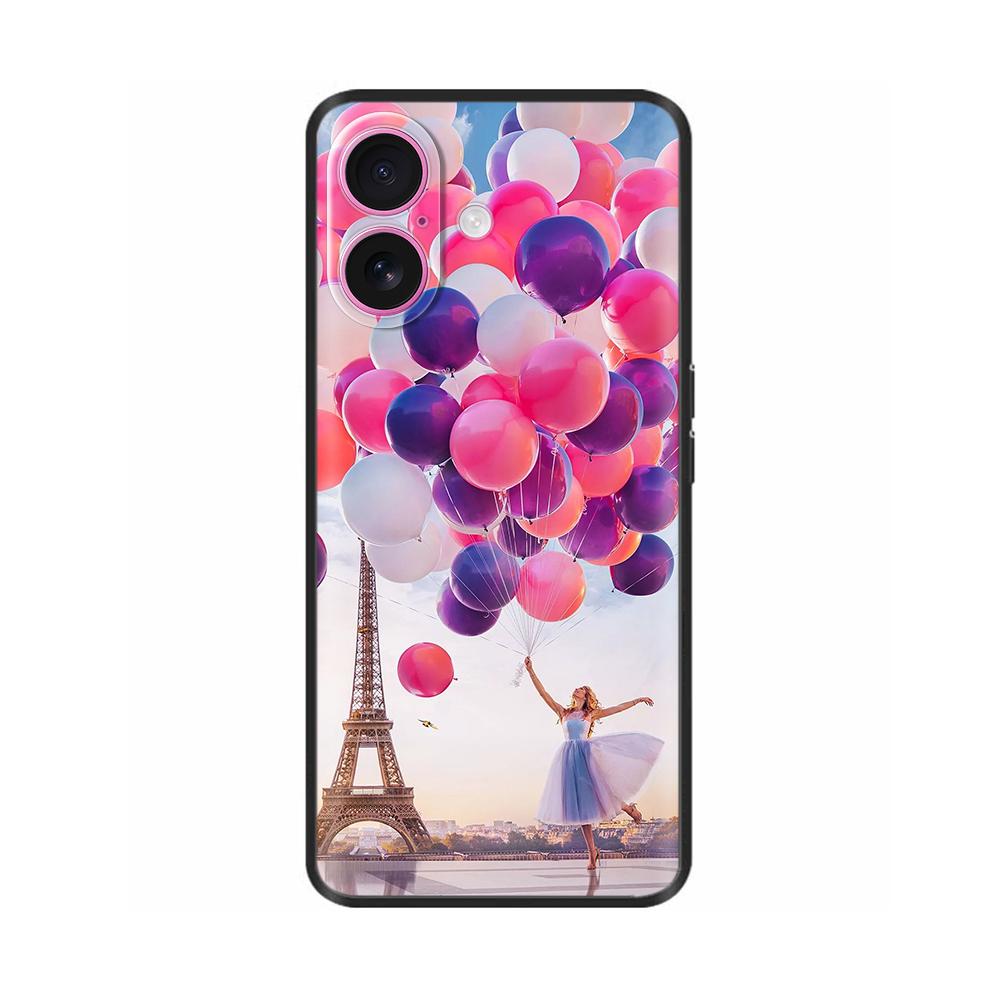 Luxury Shockproof Cover For iPhone 16 Plus Soft Silicone Case For Apple iPhone 16+ 16 Pro Max Bumper Soft Phone Protective Cover