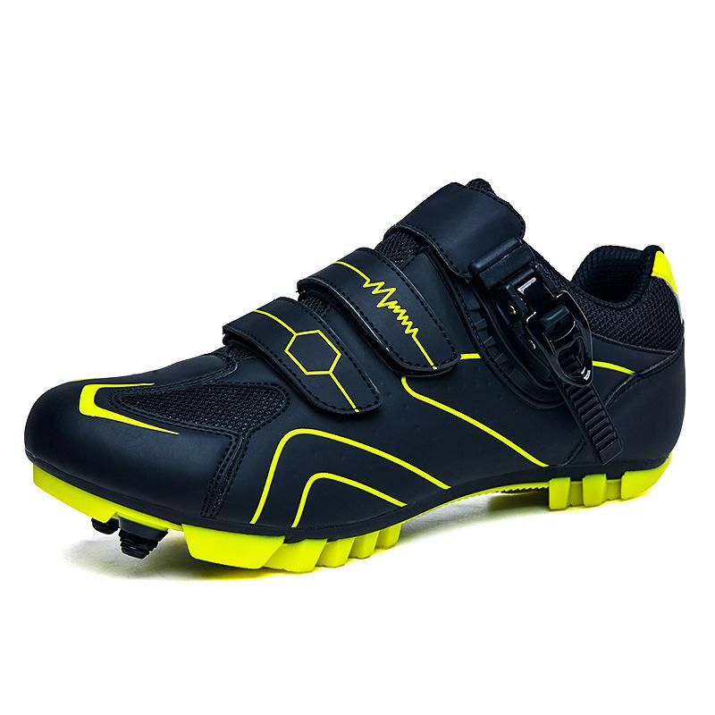 QX2003 Men's Women's Cycling Shoes Low Top Mountain Lock Road Unlock Bicycle Large Rotating Button