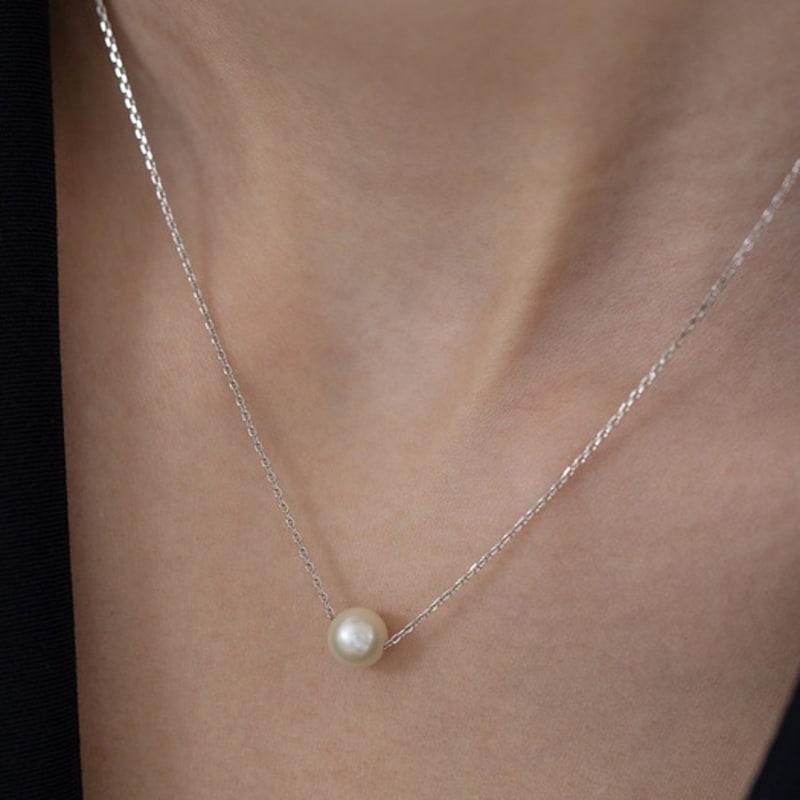 Tatiana (925 Silver) Serene Freshwater Pearl Necklace NZ2469