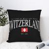 Switzerland The Land of Milk and Honey Pillowcase Soft Polyester Cushion Cover Decorative Europe Pillow Case Cover Home Zipper