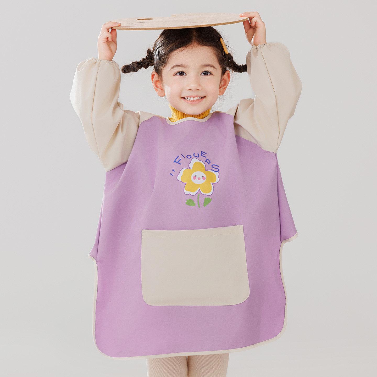 Unisex Long Sleeve Art Smock for Kids M