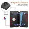 Adjustable Viewing Angle Phone Stand Card Storage Foldable Design Magnetic Backing PU Leather Construction