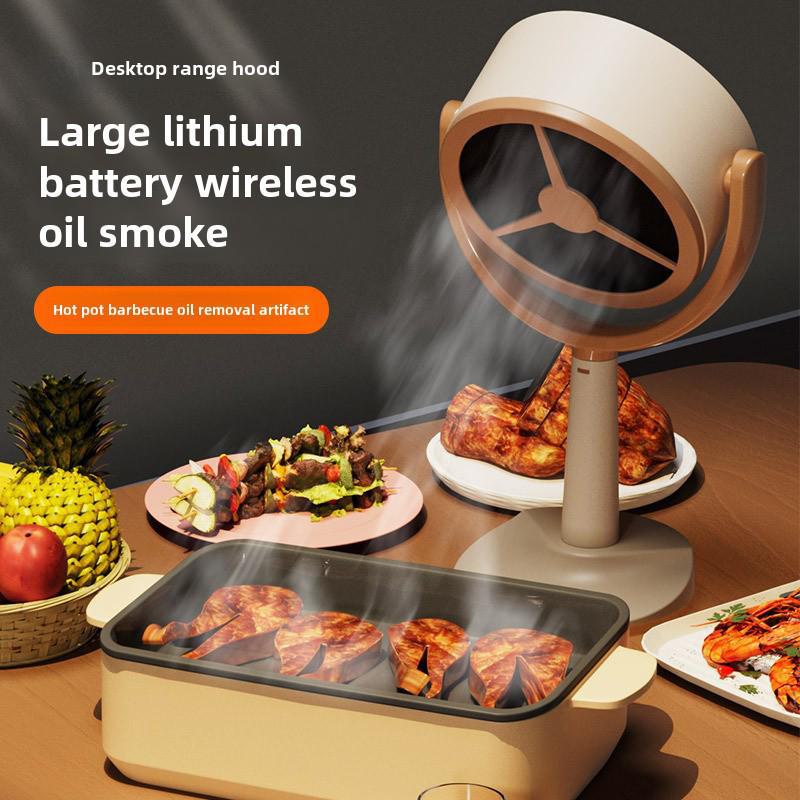 Portable Mini Oil Fume Filter: Removable Household Desktop Range Hood Purifier