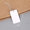 In-Stock Blank Cardboard Jewelry Tags with Elastic Rope for Clothing Accessories