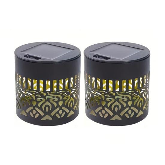 Solar Wall Light, 7 Color Changing Fence Light, Outdoor Projection Lamp, Waterproof Garden Lamp for Yard Patio Backyard Decor