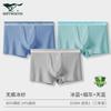 SEPTWOLVES Men's Seamless Ice Silk Antibacterial Boxer Briefs