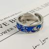 Korean Style Van Gogh Starry Night Ring - Unisex Ins Niche Design, Fashionable Chic Finger Ring