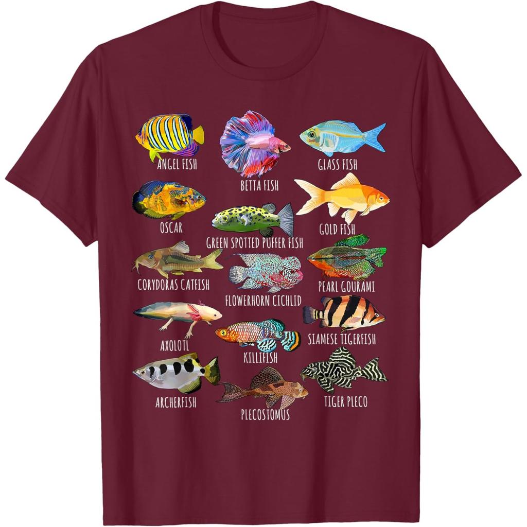 Fishkeeping Fish Species Biology Types of Aquarium Fish TShirt