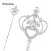 White Crown Diamond Alloy Crown Fairy Wands for Princess Wands for Angel Wand for Party Costume Wedding Birthday Party 50cm