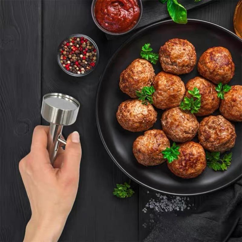 1PC Meatball Scoop Maker Tools Stainless Steel Professional Falafel Maker Scoop Nonsticky Falafel Mold Kitchen Gadgets Tools