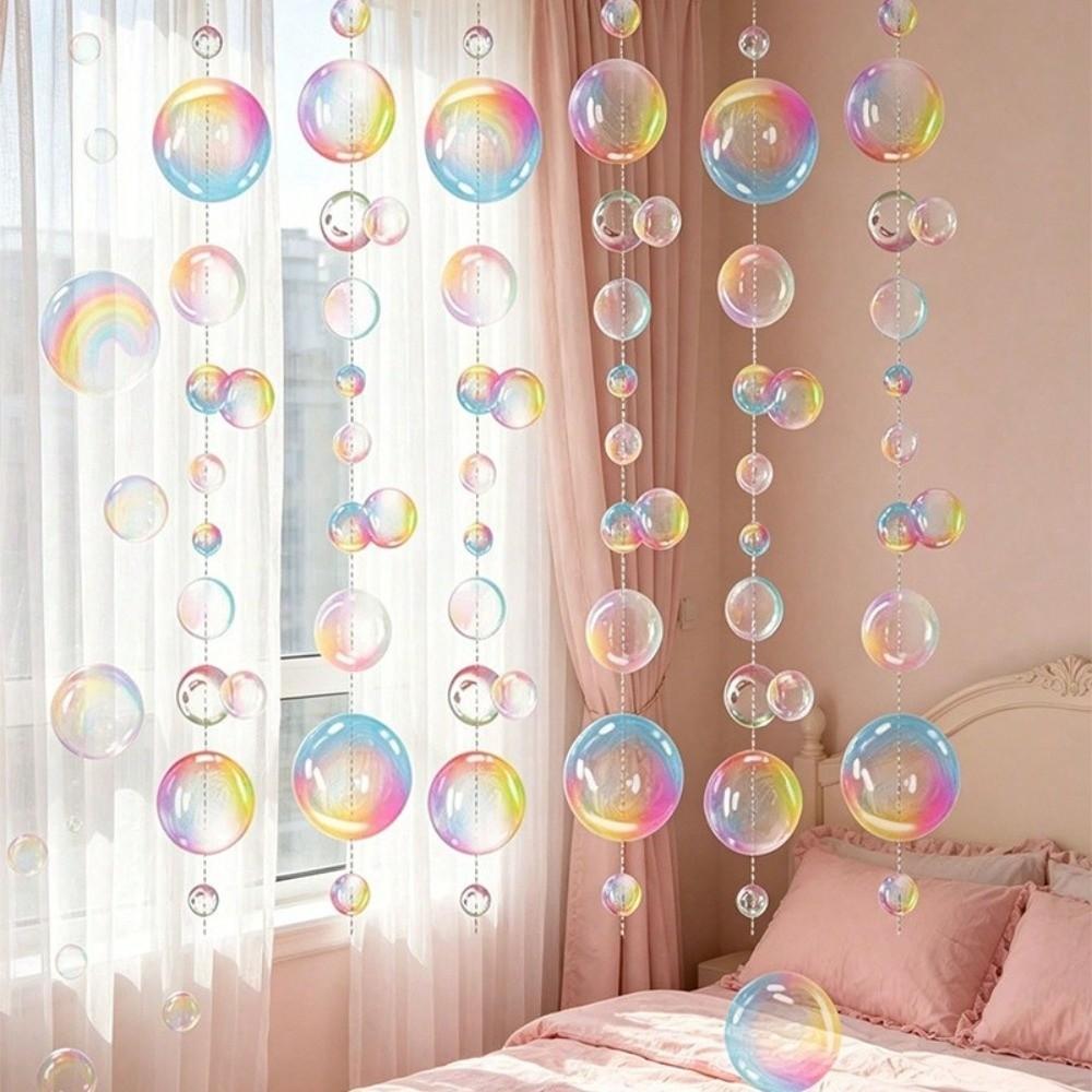 Transparent PVC Ocean Themed Party Decor 2m Party Favor Banners Bubble Hanging Banner Kids Party