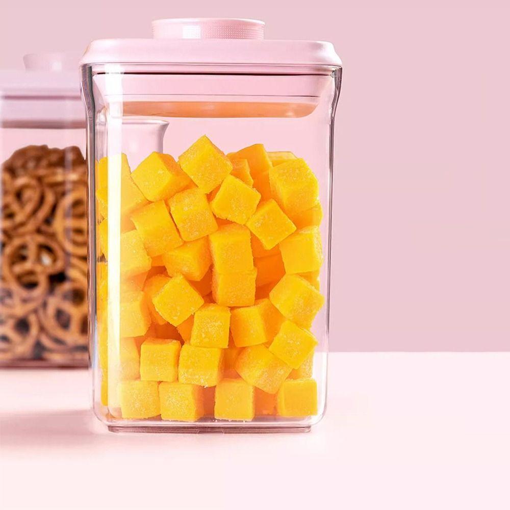 Lebensmittelechte luftdichte Lebensmittelbehälter Versiegelt Auslaufsicher Küchenaufbewahrungsglas mit Deckeln Abnehmbar Ein-Knopf-Öffnung