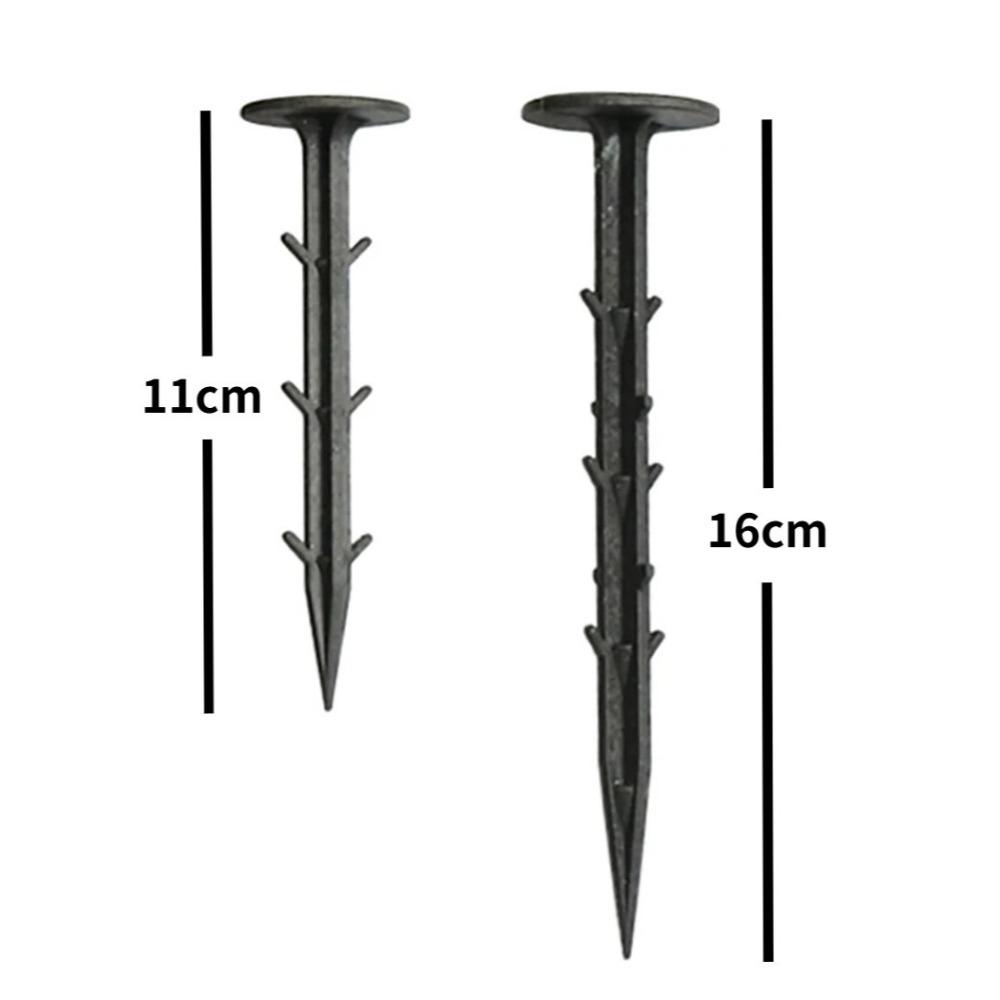 50Pcs Ground Nail Greenhouse Film Fixed Stakes Sunshade Net Tent Camping Windproof Weed Cloth Anchoring Ground Peg 11/16cm