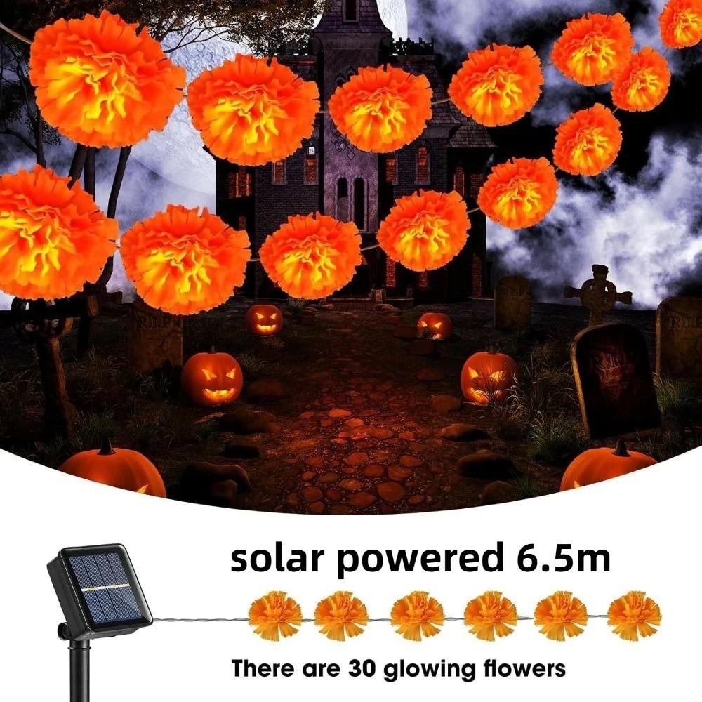 Orange Marigold Garland Lights String Lights for 10LED/30LED Thanksgiving
