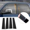 4X For Dodge Ram 1500 2500 3500 2009-2018 Black Pillar Posts Window Trim Covers
