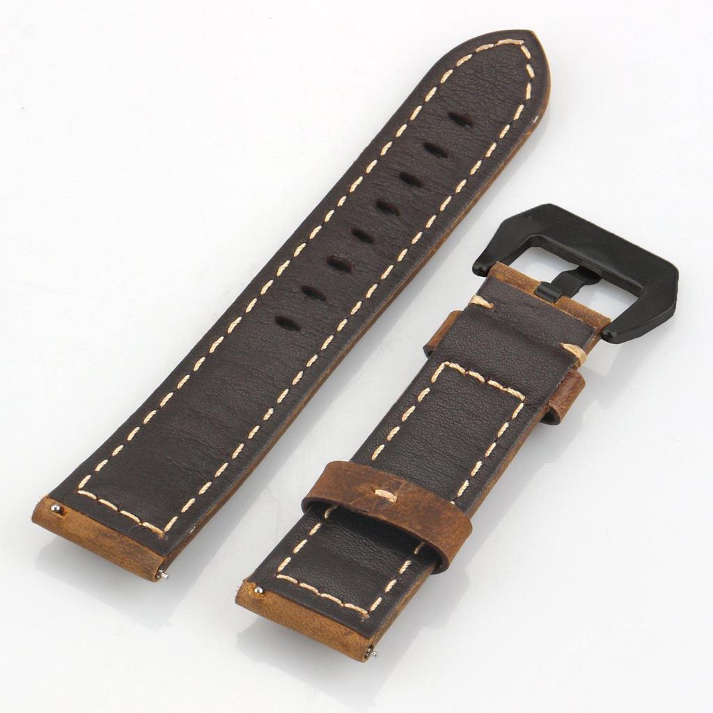 Peihaina Hai Genuine Crazy Horse Leather Strap for Panerai - Quick Release, 20/22/24/26mm.