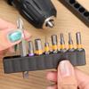8/10/12 Holes Drill Bit Storage Base DIY 6.35mm Drill Bit Storage Rack Hex Shank Screwdriver Bit Holder