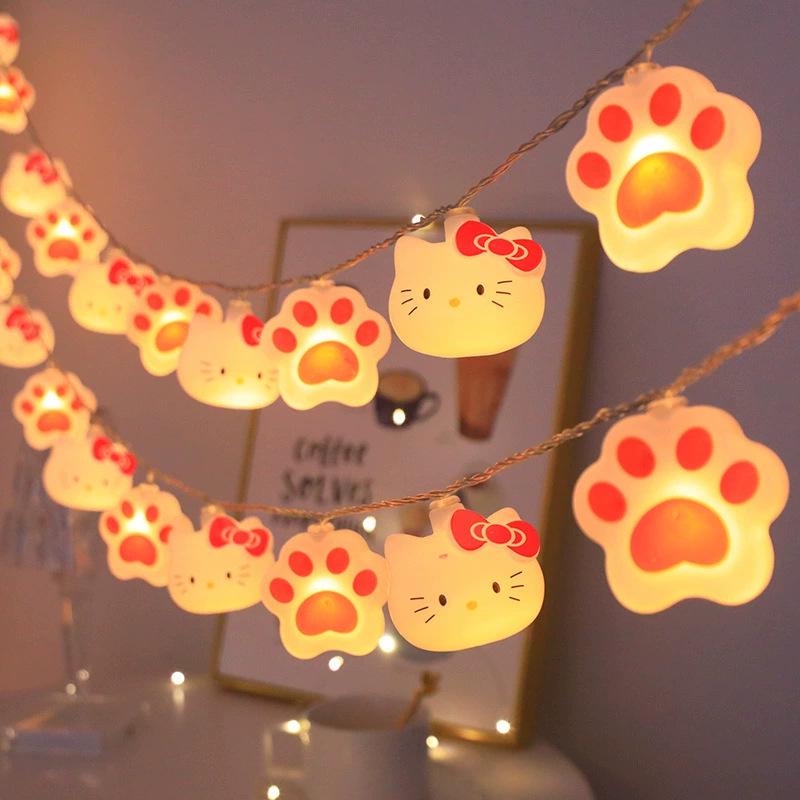 LED Smiling Cloud & Star String Lights for Children's Bedroom, Tent, Birthday Decoration, Battery-Powered Camping & Hanging Lights