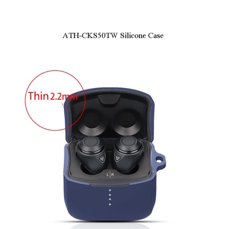 Suitable for Technica ATH-CKS50TW Washable Soft Cover Housing Lightweight Case Impact-resistant Waterproof for Shell