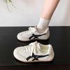 Nät snörskor platta vita skor dam vår nya fritidsskor platta skor student sportskor dam