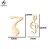 Hip-hop Stainless Steel Microphone Guitar Earring for Women Musical Ear Jewelry Girls Music Party Earrings Gift Accessories