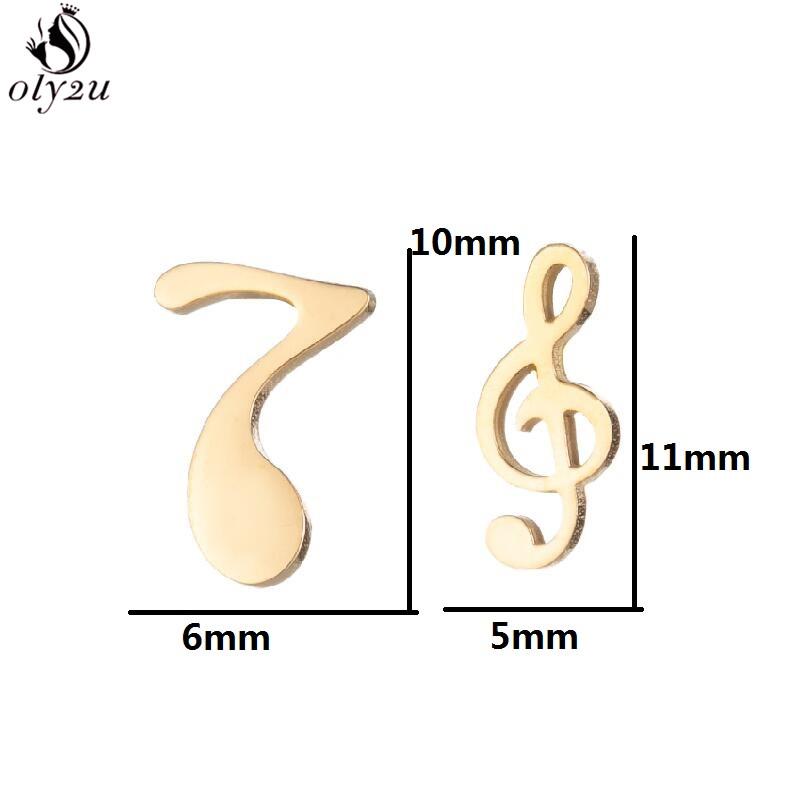 Hip-hop Stainless Steel Microphone Guitar Earring for Women Musical Ear Jewelry Girls Music Party Earrings Gift Accessories