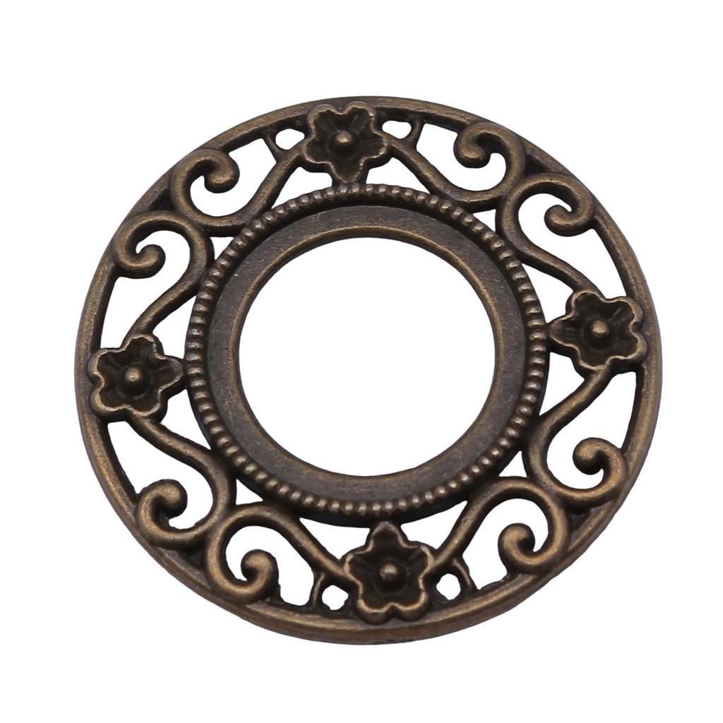Floral Multi Loop Charm Vintage Filigree Findings Fit Flat Cabochon For Jewelry DIY