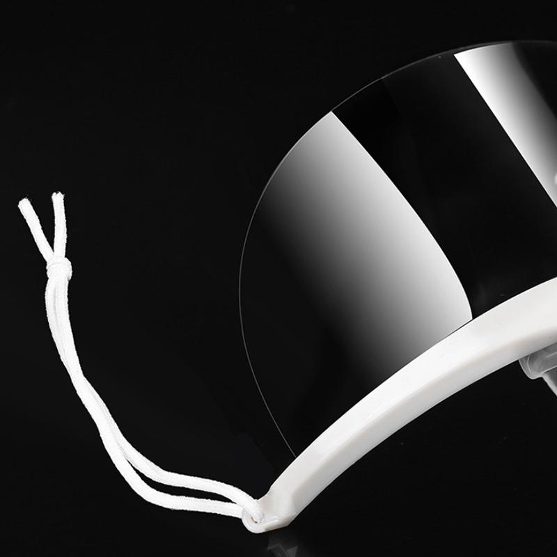 20Pcs Clear Plastic Catering Mask Hotel Beauty Chef Waiter Protective Mask Reusable Visible Splash Proof Mask