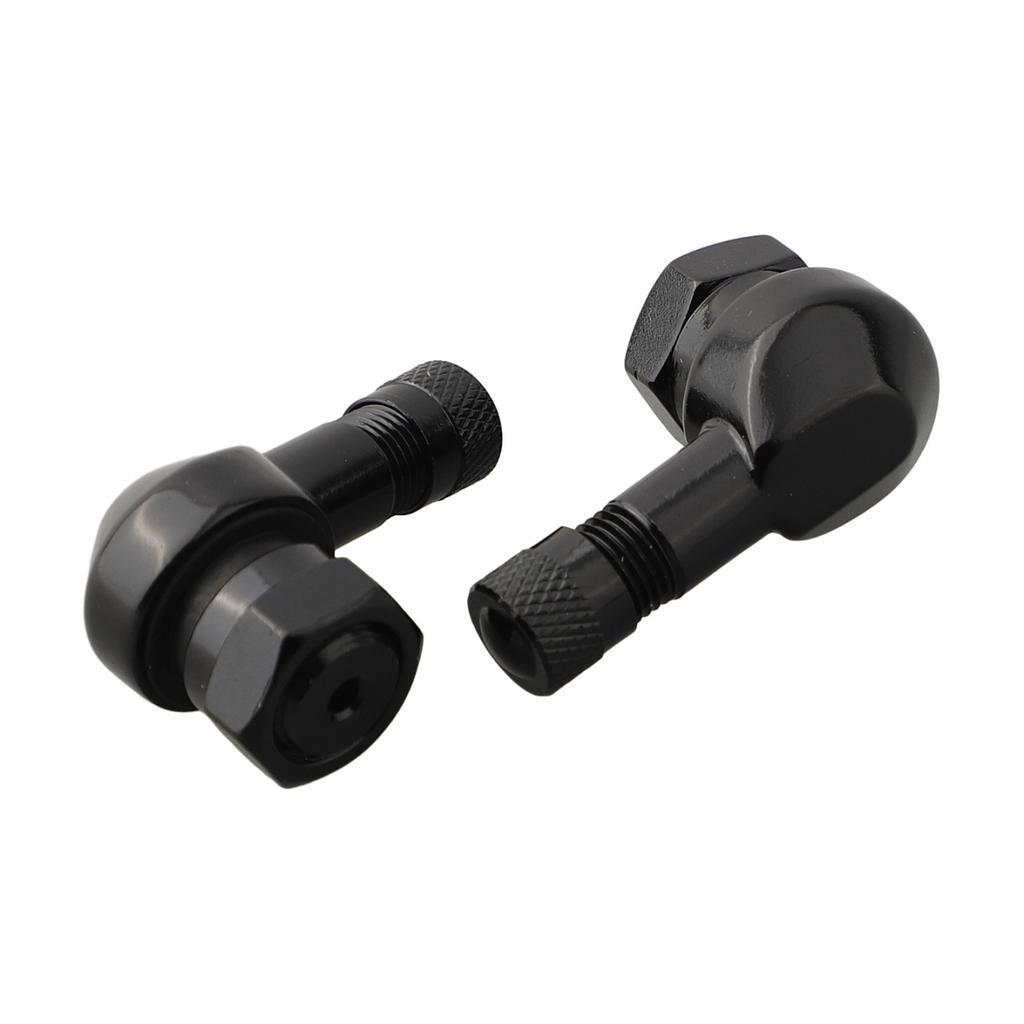 Motorcycle 90 Degree Angle Valve Stems with CNC Aluminum Alloy Material (2PCS)