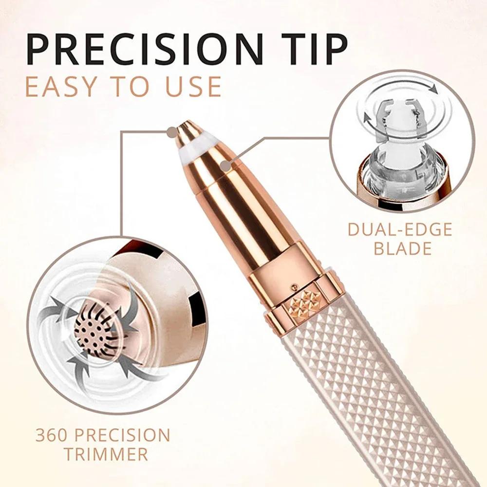 Epilator Face Hair Removal Lipstick Shaver Electric Eyebrow Trimmer Women's Hair Remover Mini Shaver Epilator for Women