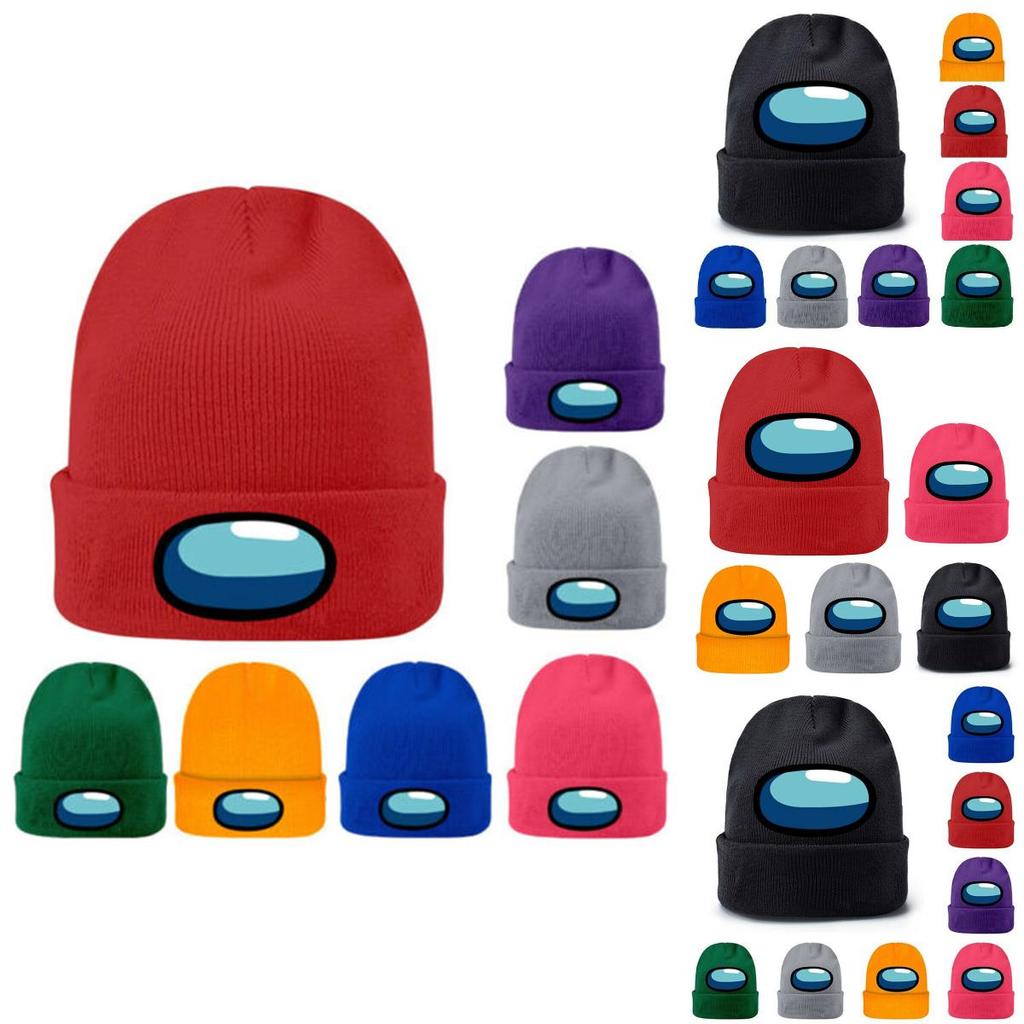 Winter Unisex Adults Knitted Beanie Hat Boys Girls Warm Woolen Cap