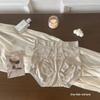 High-Waisted Lace Summer Panties for Women - Plus Size, Breathable Mulberry Silk Crotch, Sexy Thin Style