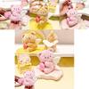 Adorable Creamy Bear Plush Keychain With Stretchable Design Perfect Gift For Kids