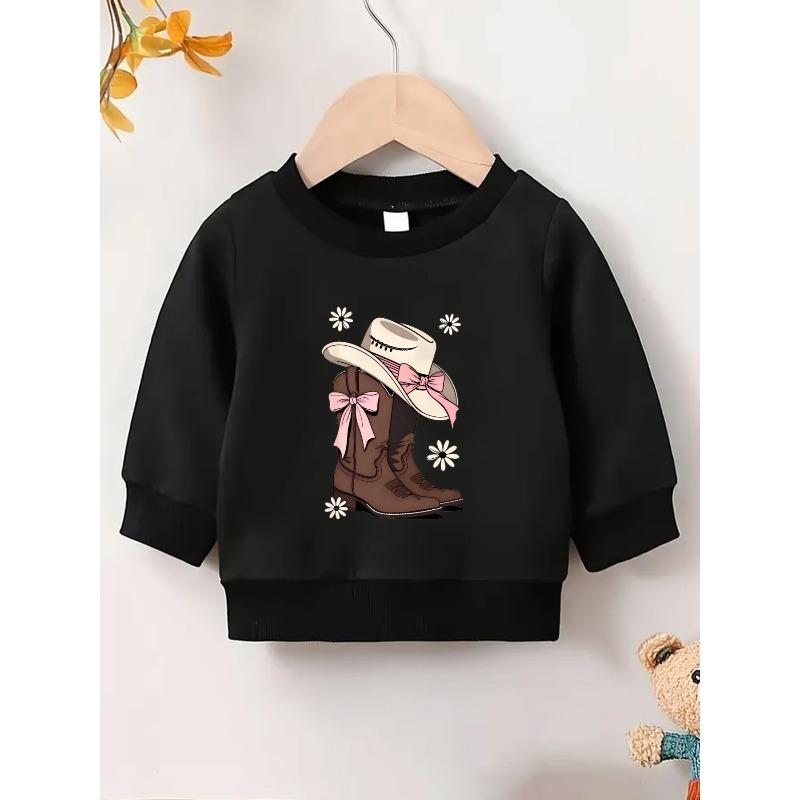 European sizes Cute Print Pattern 0-3 Years Old Kid Comfortable Spring Thin Round Neck Sweatshirt Suitable for Outdoor Wear