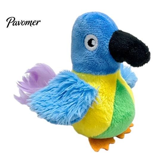 Chirping Bird Cat Toy Toy, Interactive Plush Parrot Soft Stuffed Exercise And Activity Toys Pounce for Indoor Cats Kittens, Stimulating Hunting