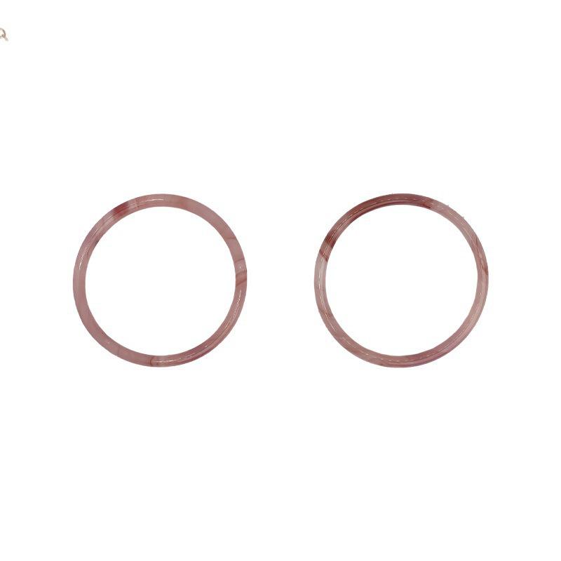 Bracelet élégant en imitation jade rose de style chinois pour un look doux et tendance