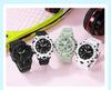 SANDA Women's Trendy LED Dual Display Waterproof Watch with Hourly Chime